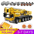 Мобильный кран MouldKing 13107 MK II, совместимый с Ultimate 42009, высокотехнологичные строительные блоки, кирпичи, развивающая игрушка, рождественский подарок