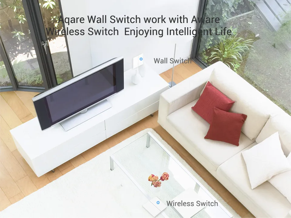 Aqara умный беспроводной переключатель настенный светильник управление Zigbee приложение wifi управление беспроводной дверной звонок для xiaomi умный дом