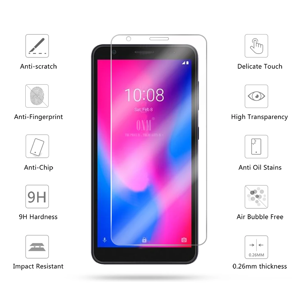 10 шт. закаленное стекло для ZTE BLADE A3 A5 A7 2020 защита экрана Защитная стеклянная