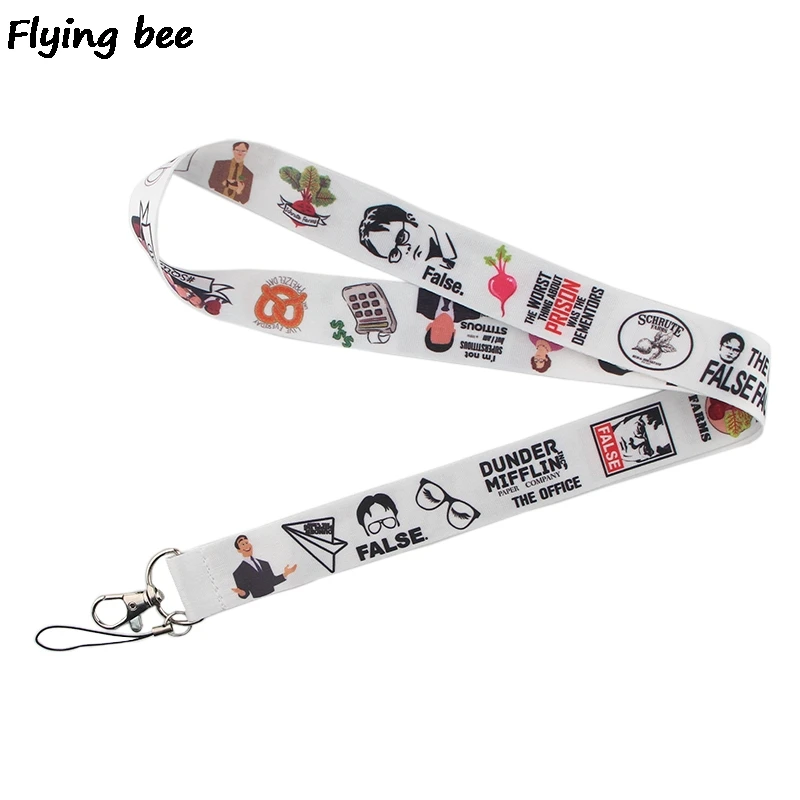 Flyingbee офисный смешной персонал ремешок для ключей держатель женский на шею