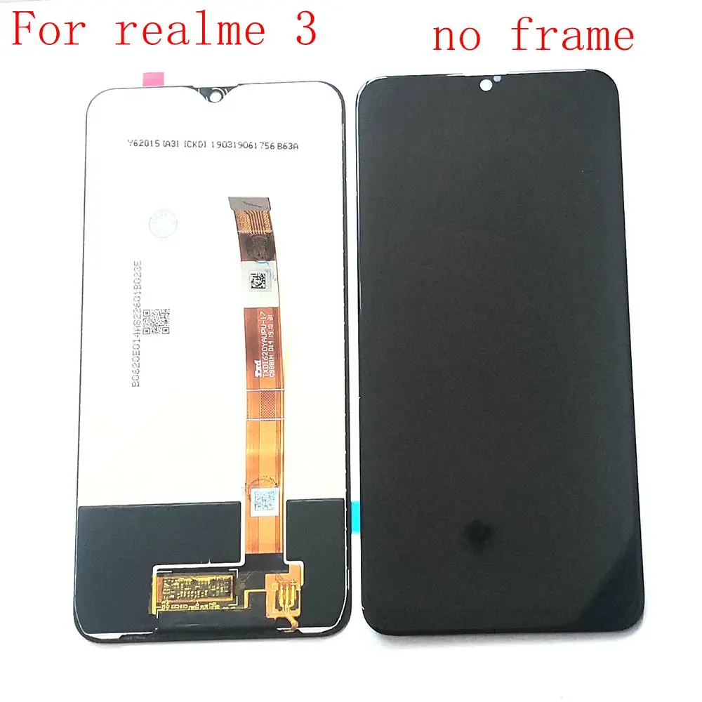 Для Realme 3 RMX1825 RMX1821 экран дигитайзер Сенсорное стекло Полный комплект real me3 ЖК рамка realme3