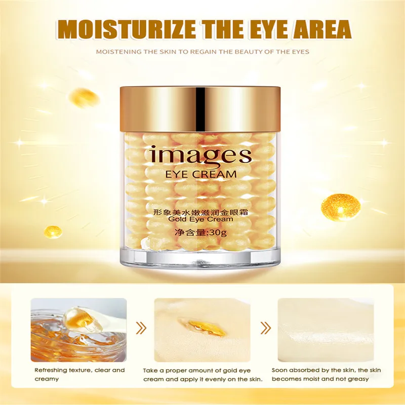 Увлажняющий крем для глаз с золотым эффектом лифтинг укрепление темного круга