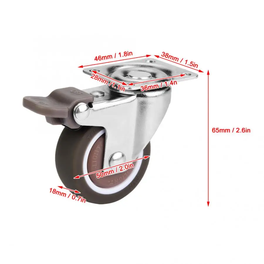 4 шт. резиновые ролики для мебели|Ролики| |