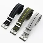 Ремешок НАТО 18 мм 20 мм 22 мм нейлоновый ремешок для часов французские войска Парашютная сумка ремешок НАТО эластичный ремень сменный Браслет для часов
