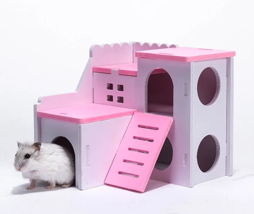 Деревянное гнездо для хомяка роскошная клетка домашних животных игрушка хижина |