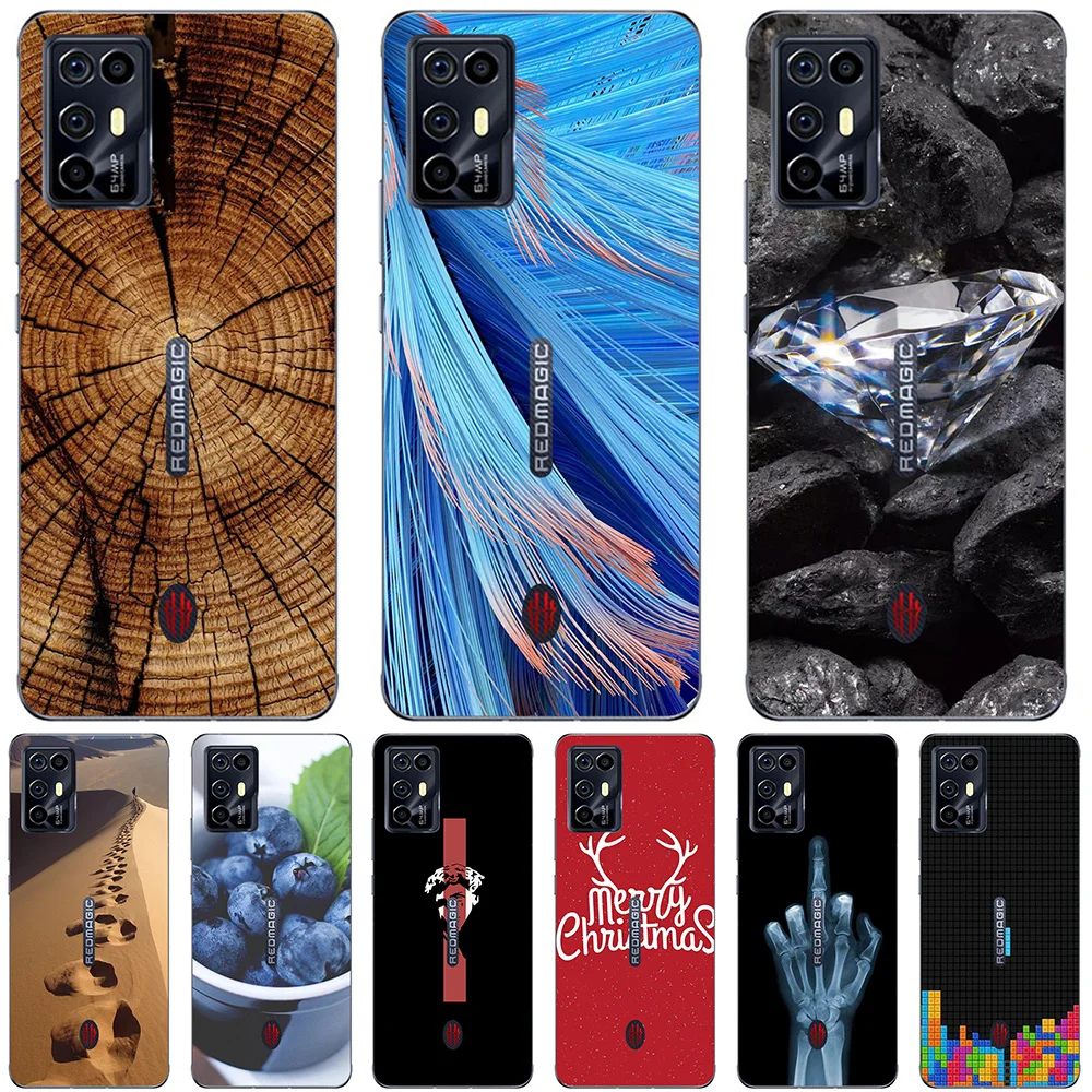 

Чехлы для телефонов ZTE Nubia Red Magic 6 6 Pro 6R 2021, силиконовая Мягкая задняя крышка из ТПУ, защитные милые Чехлы, роскошные сумки
