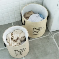waterproof foldable storage basket 3545cm washing bag fabric storage basket clothes linen storage laundry household finishing