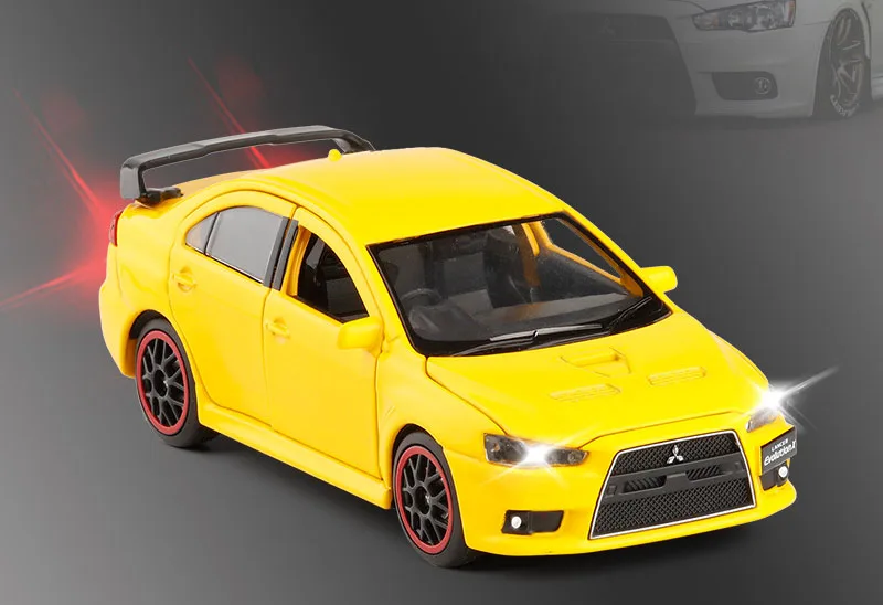 1/32 LANCER EVO X Моделирование игрушки модель машины из сплава Детские игрушки Подлинная Лицензия коллекция военный внедорожный автомобиль - Цвет: Золотой
