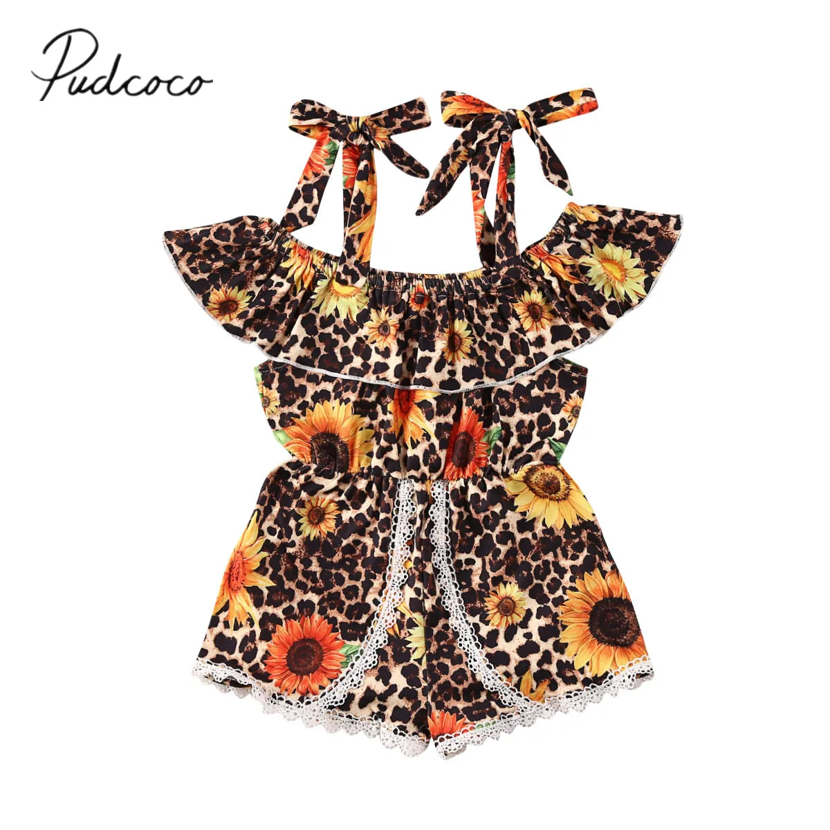 Летняя одежда для малышей 2020 леопардовые и девочек комбинезон с принтом