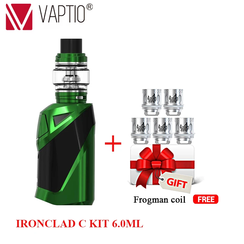 Оранжевый Подарок 5 шт катушек! VAPTIO супер летучая мышь 220 Вт Vape набор электронных сигарет 220 Вт коробка мод 2,0/5,0 мл бак Vape мод без батареи - Цвет: Оранжевый