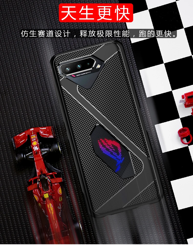 Роскошная Противоударная Задняя панель для телефона Rog 8 7 6 6D 5 чехол Pro Мягкая