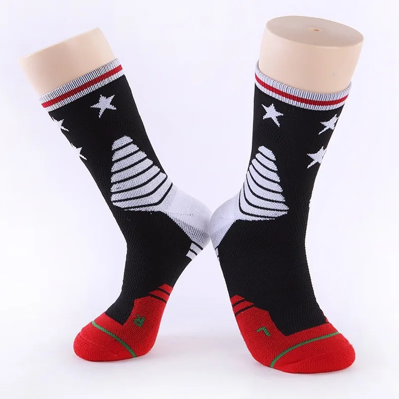 Спортивные носки для велоспорта баскетбола бега 2019 Mtb Pro спортивные мужчин черные