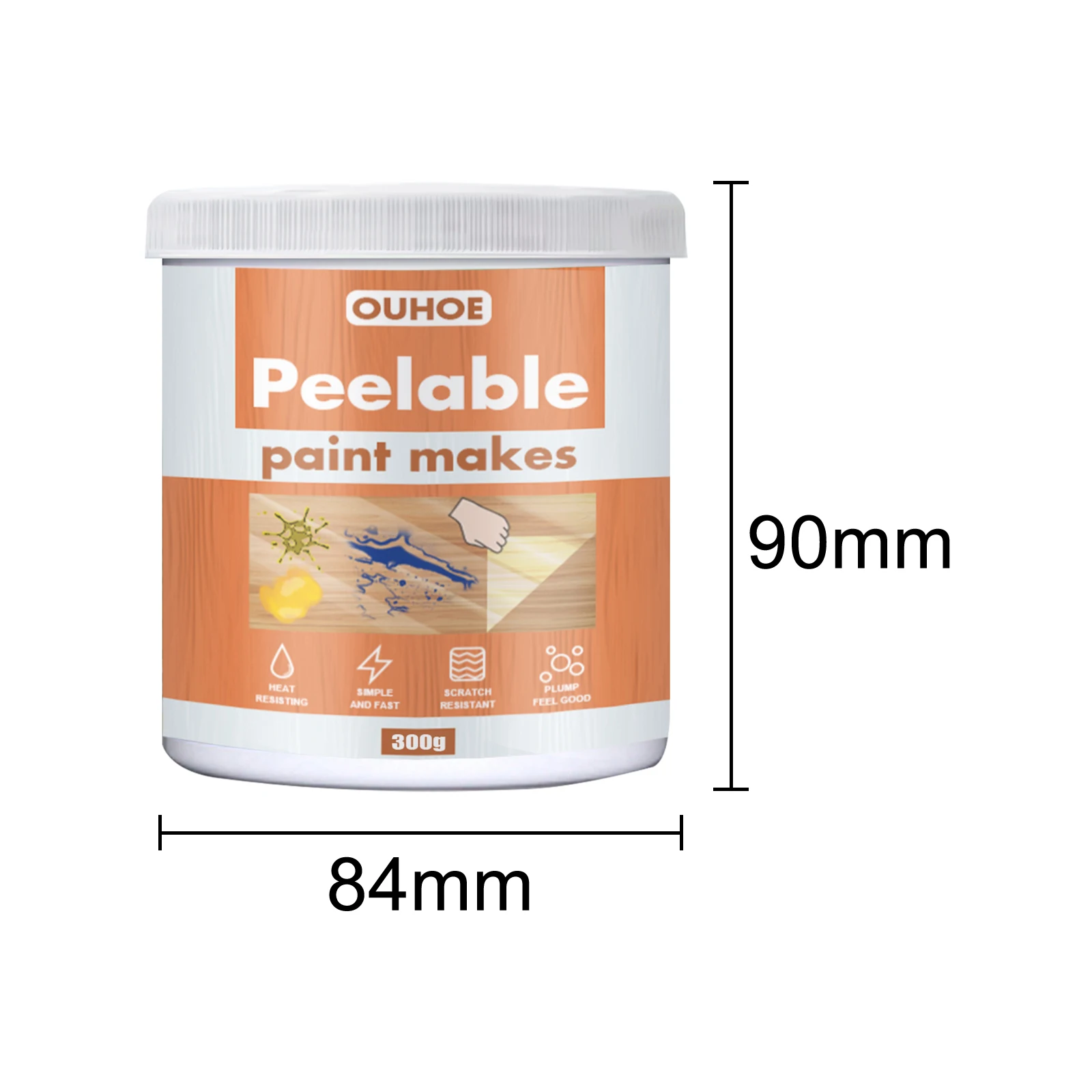 Деревянная краска для деревянного стола кровати пола защитная мебели от царапин