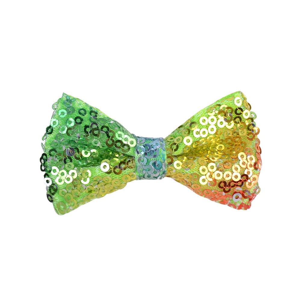 Банты для волос с блестками 20 шт./лот зажимом маленьких девочек заколки ручной