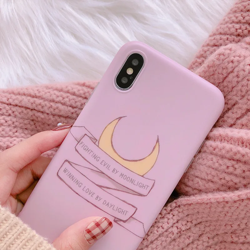 Япония Сейлор Мун Телефон чехол для iPhone X XS Max XR 6 6s Puls 7 8 bts Мультфильм ТПУ Мягкая