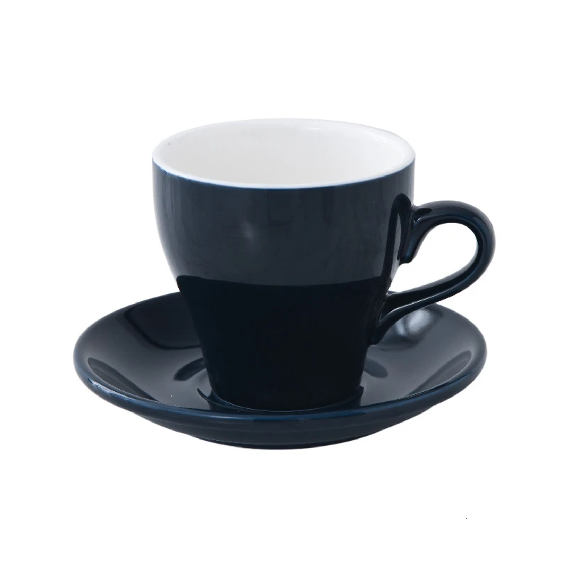 F 350cc цвет Макарон латте искусство кофейная чашка и блюдце наборы Demitasse Tasse кафе Xicara капучино кофейная кружка Koffie Kopjes чашка - Цвет: F