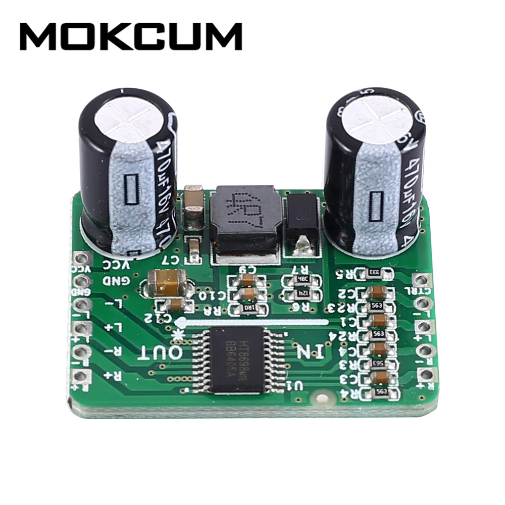 

Differential Amplifier Board 5Wx2 Digital Class D Stereo Audio Power Amplifier HT8698 DC 3.3V 5V
