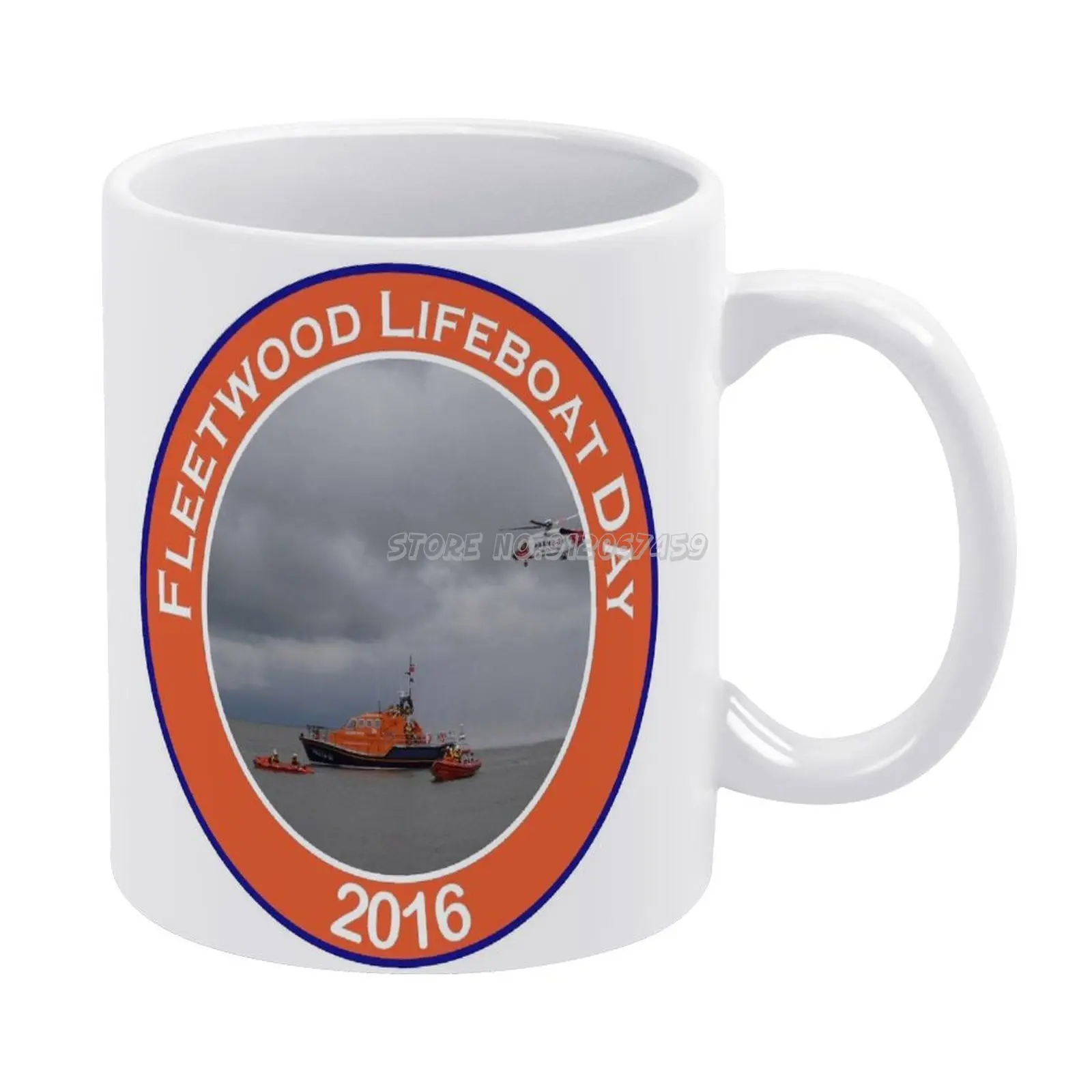 

Lifeboat Day Inshore Lifeboats And A All Weather Lifeboat Coffee Mugs New Print Designer Cushion Cover Square Pillowcases Home D