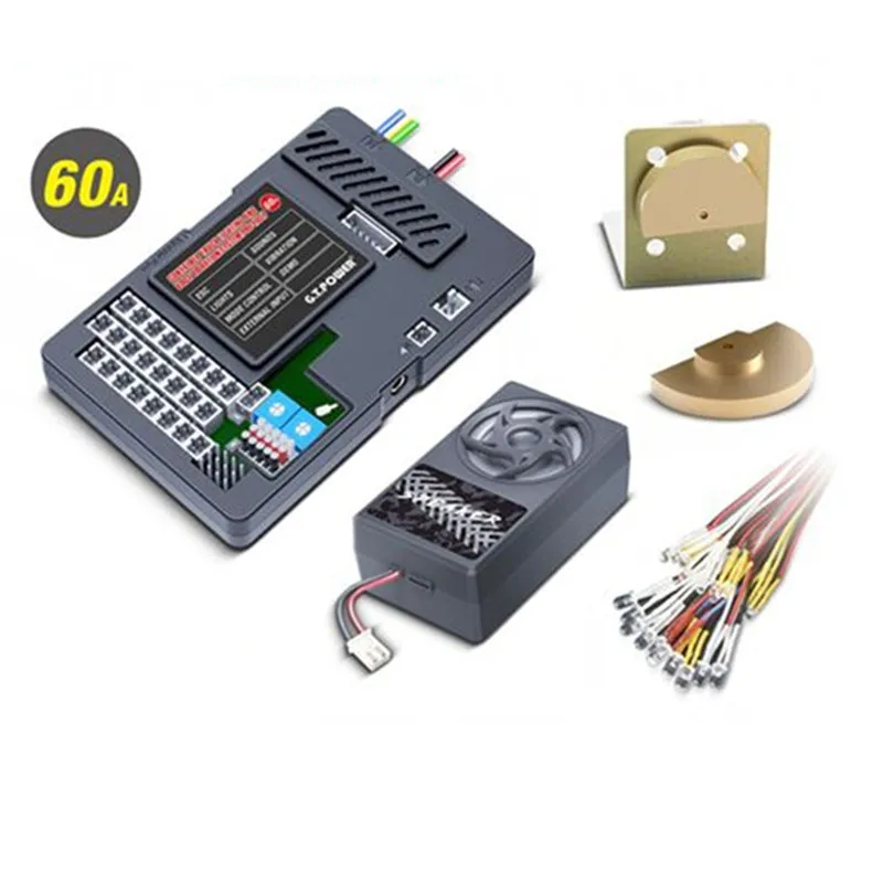 Скидка G.T.Power, световая и звуковая вибросистема для грузовика с выходом ESC 60 А для радиоуправляемых автозапчастей