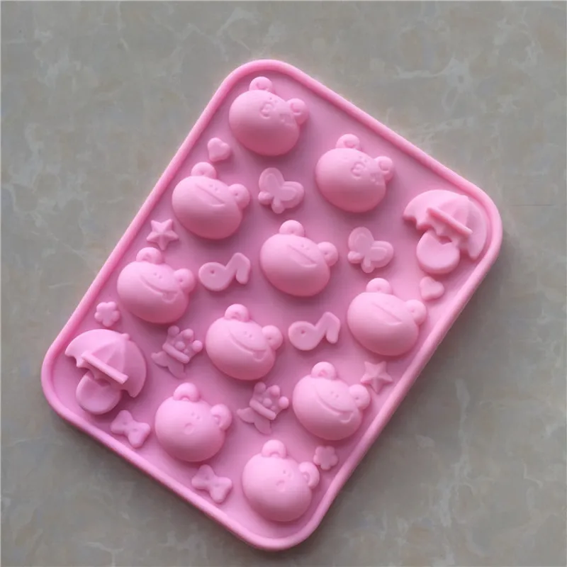 

High quality frog shape silicone 3d cake moulds custom chocolate mold