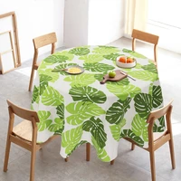nordic style round table cloth cotton linen kitchen tablecloth oilproof decorative elegant christmas tree pattern table cover