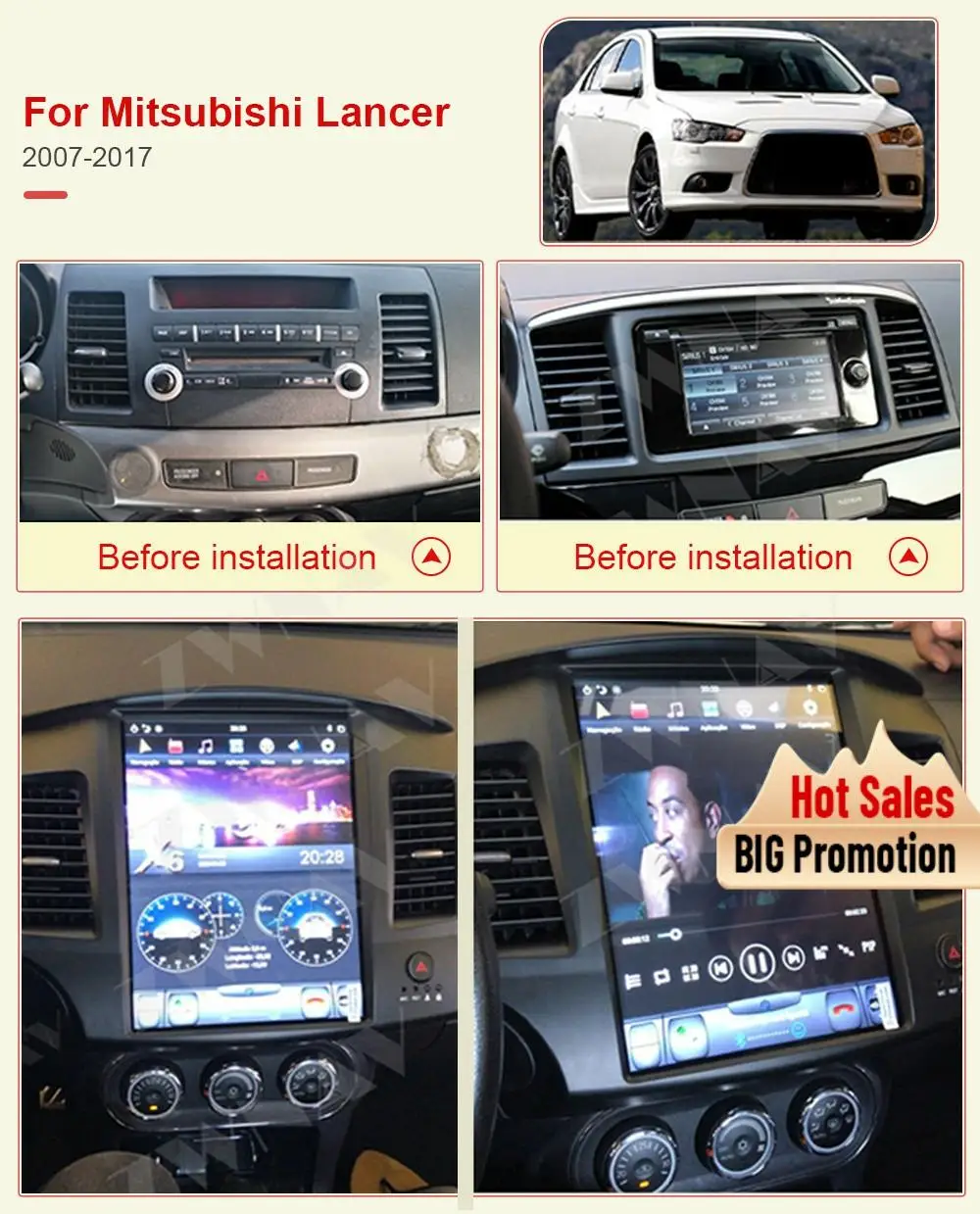Carplay экран Tesla Android 9 0 плеер для Mitsubishi Lancer 2010 2011 2012 2013 2014 2015 GPS Navi Радио приемник