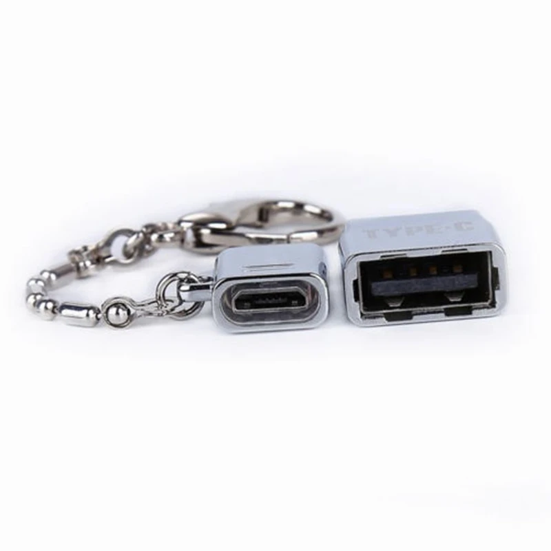 1pcs Mini Metal Micro USB 2.0 Female To USB 3.1 Type C Male Cable Adapter USB-C OTG Type-C USB2.0 USB3.1 Converter Data Sync Kit