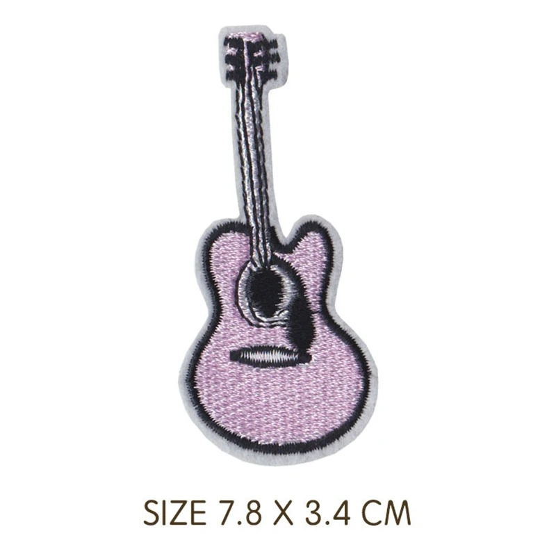 guitar music clothes coat hat badges accessories cartoon motorcycle mobile phone patches iron on basketball bicycle appliques free global shipping