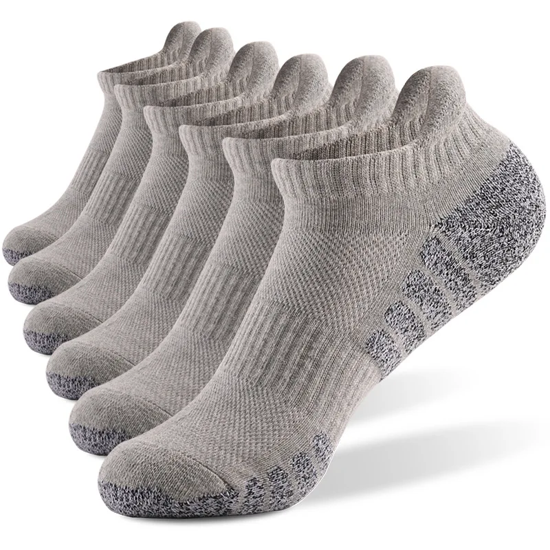 Thick Towel Bottom Running Socks 6 PAIRS Non-slip Cotton Socks Sweat-absorbent Sports Socks Factory Running Socks Adult Women