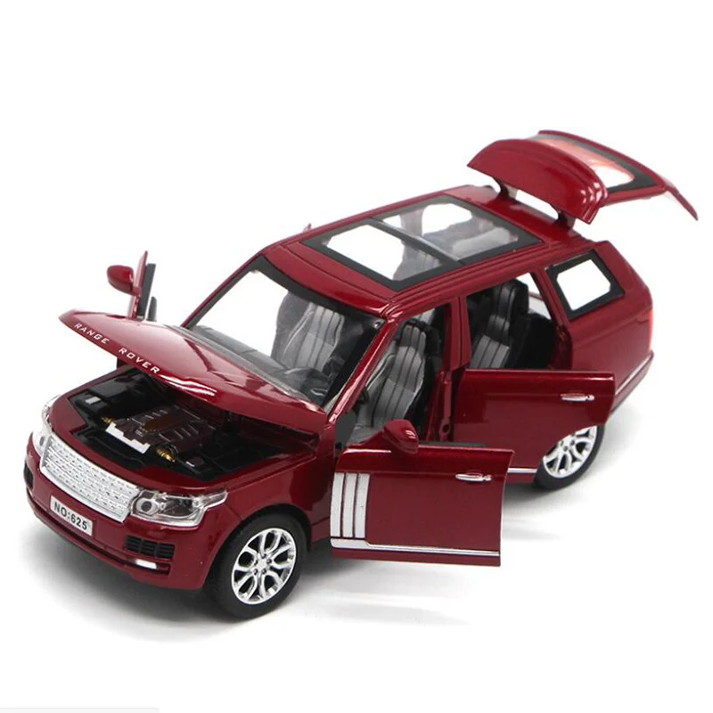 1:32 7 мест внедорожный автомобиль звук и светильник из сплава оттягивающий назад