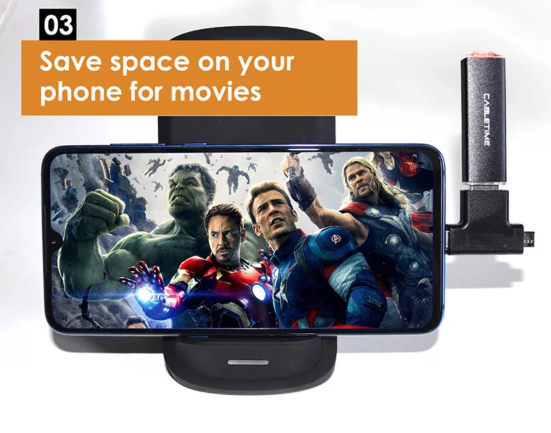 CABLETIME USB C OTG адаптер для USB3.0 F Micro B 2 0 спортивной камеры Xiao mi Huawei Mate Pro сплиттер