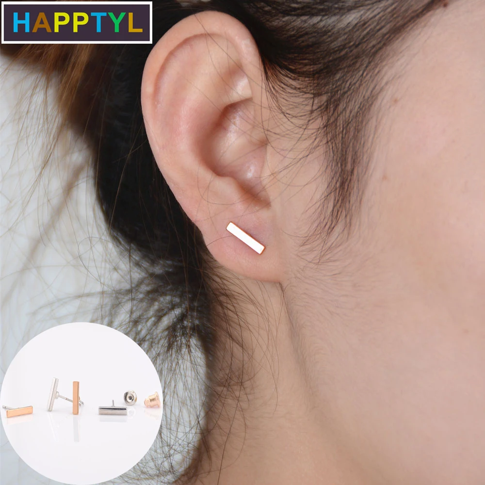 

HAPPTYL 1Pair Wedding Jewelry Simple Ear Stud Earrings For Women