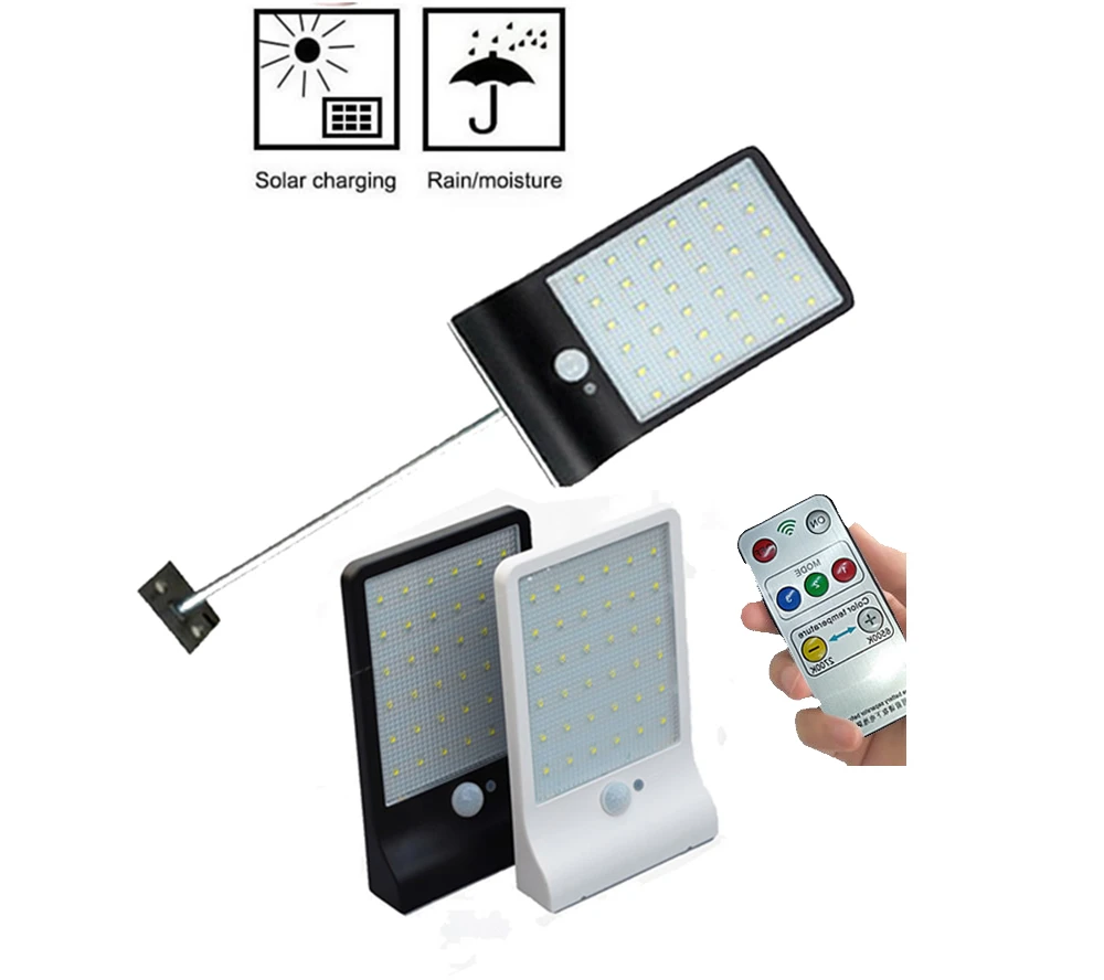 Солнечная панельная лампа садовый светодиодный 48 Светодиодный светильник s