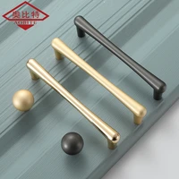 aobt american bright gold cabinet handles solid zinc alloy drawer pens kitchen cupboard door pulls furniture knobs hardware6102