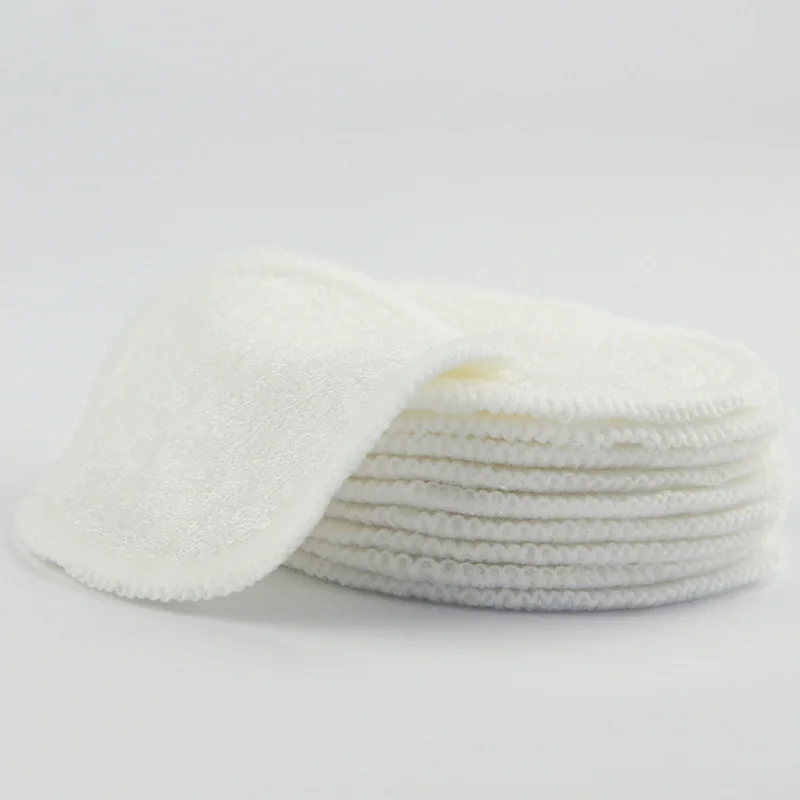 5 шт./лот многоразовые ватные прокладки для снятия макияжа лица двухслойные