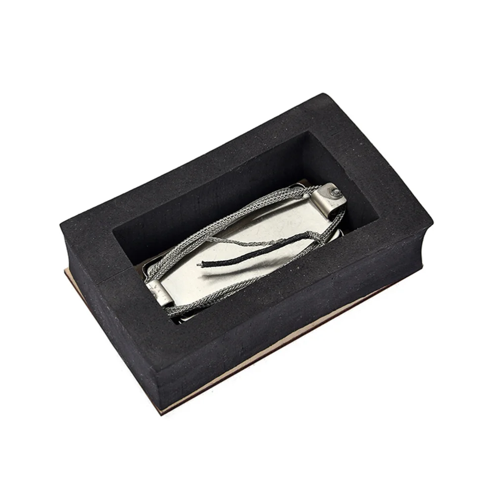 

2 Core Wire Copper Cover Guitar Sealed Humbucker Pickups for LP Electric Guitars GML16 (Silver)