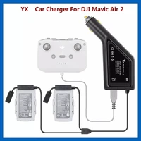 3 in 1 car charger mavic air 2s car charger battery charging usb port remote control charge for dji mavic air 2 charger hub
