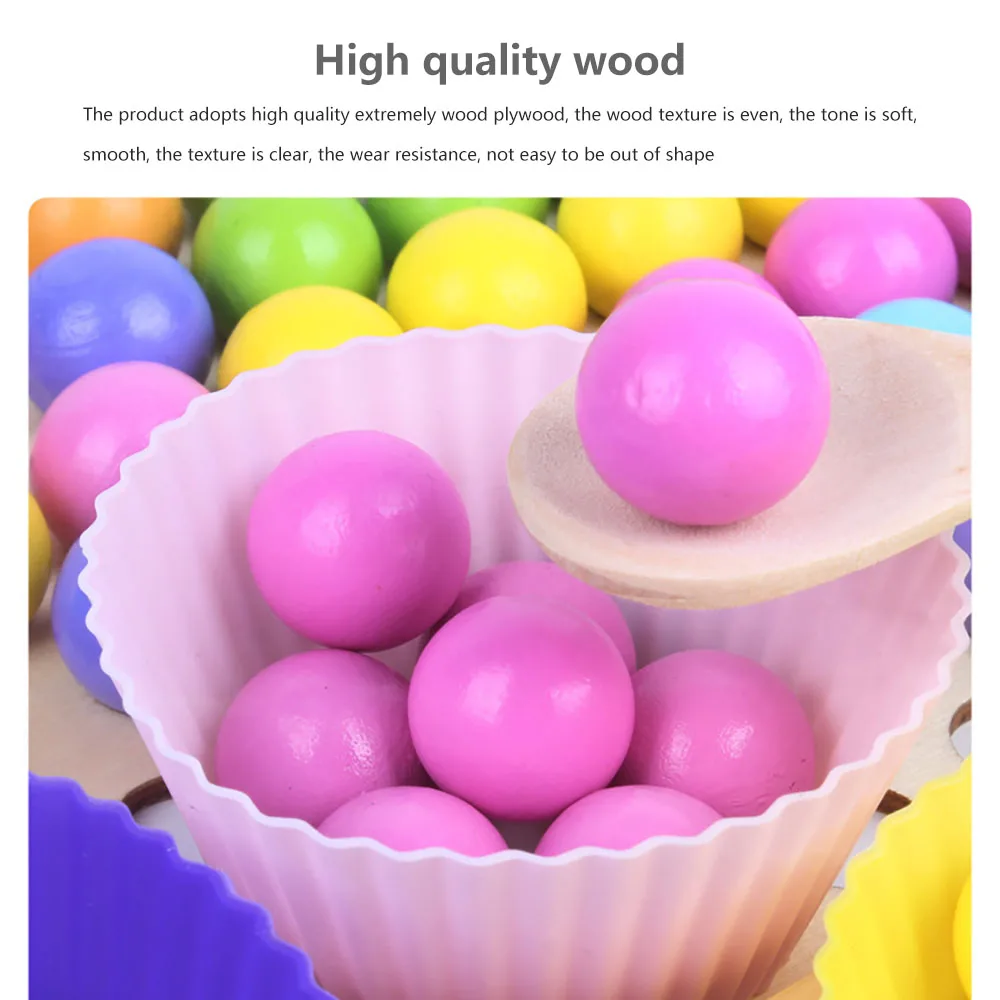 

Wooden Colorful 3D Puzzles Board Memory Chess Game Educational Toys Hands Brain Training Clip Beads Math Toy Game For Children