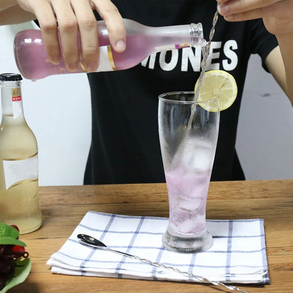 Высокое качество Нержавеющая сталь коктейль бар спиральный узор напиток шейкер