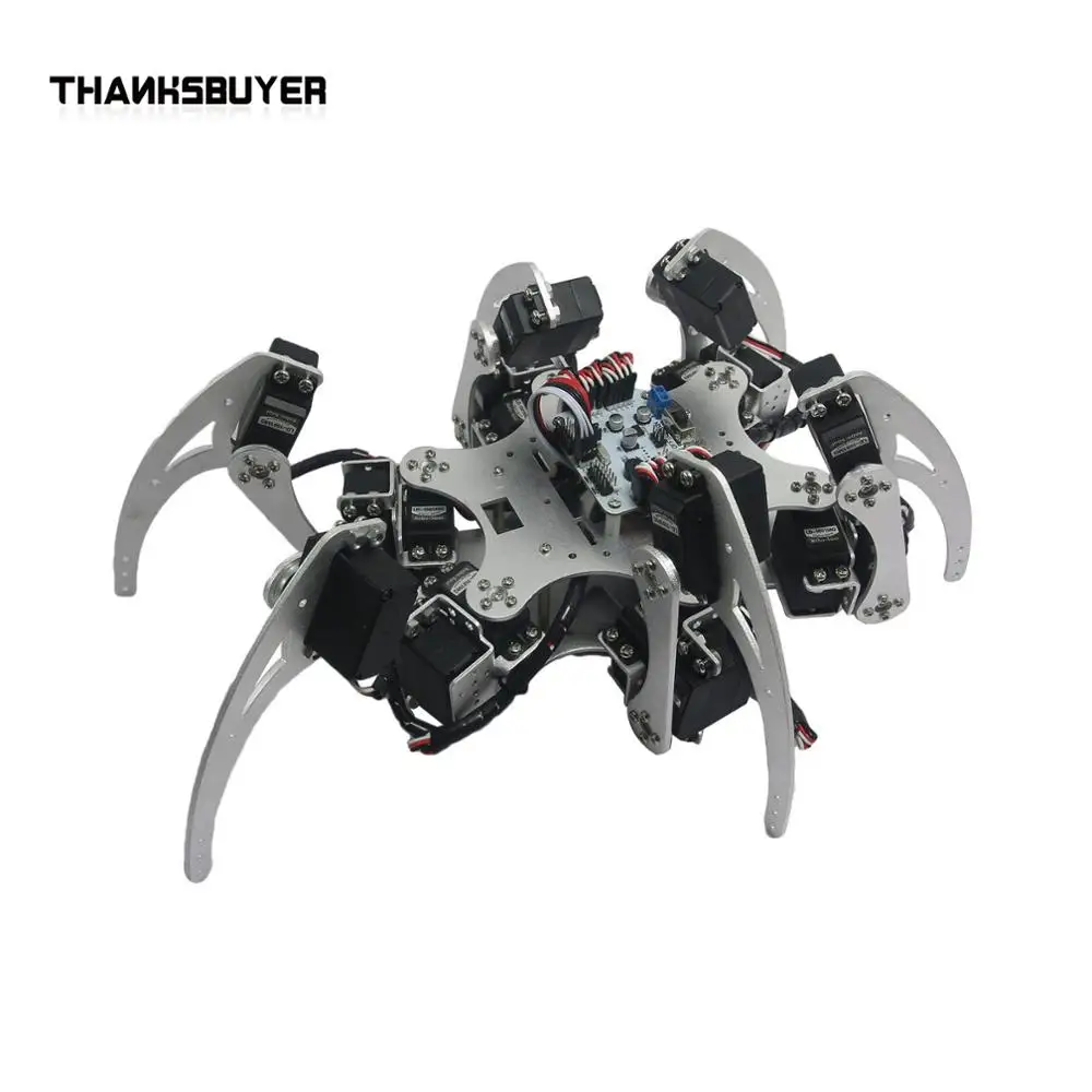 Рождественский покупатель 18DOF алюминиевый шестиногий робот кронштейн Hexapod Spider