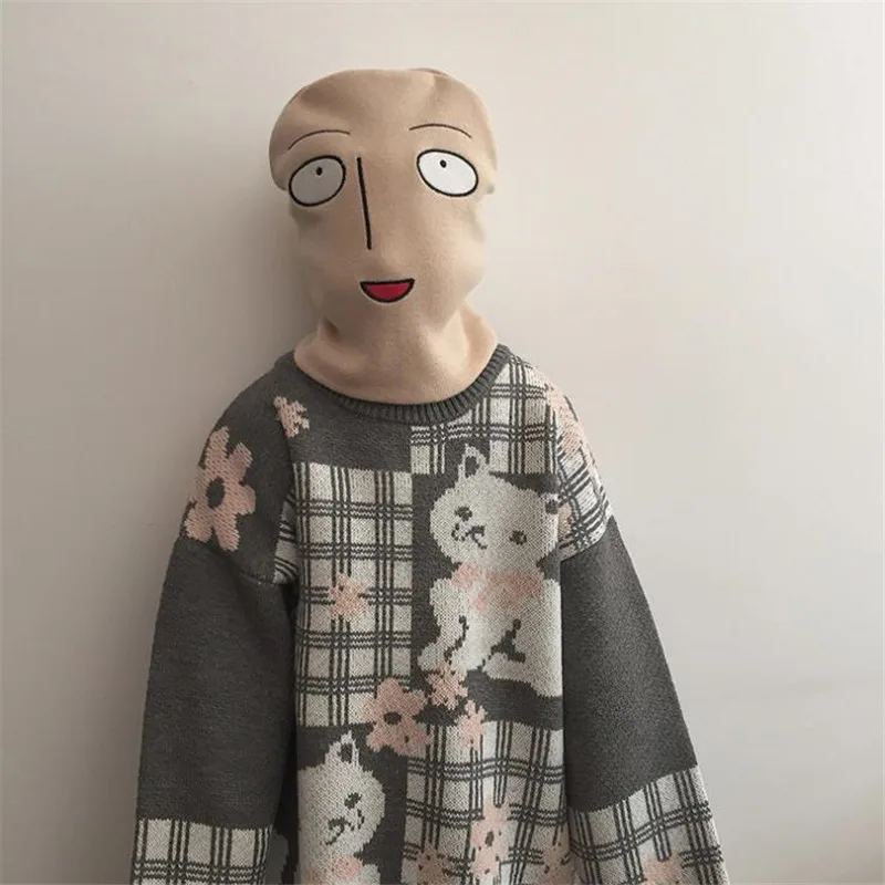 Аниме ONE PUNCH MAN Saitama Bald вязаная шерстяная шляпа с героями мультфильмов аксессуары