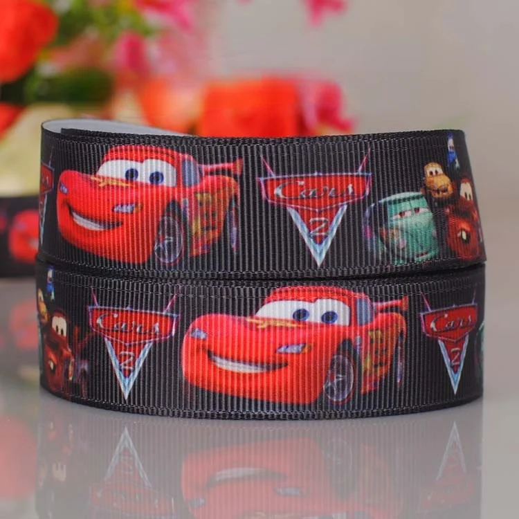 25mm 1inch Toy Story Cars Disney Character The Incredibles Grosgrain Ribbon Bow Flower 50 Yards Woody Buzz Lightning McQueen Set | Дом и сад