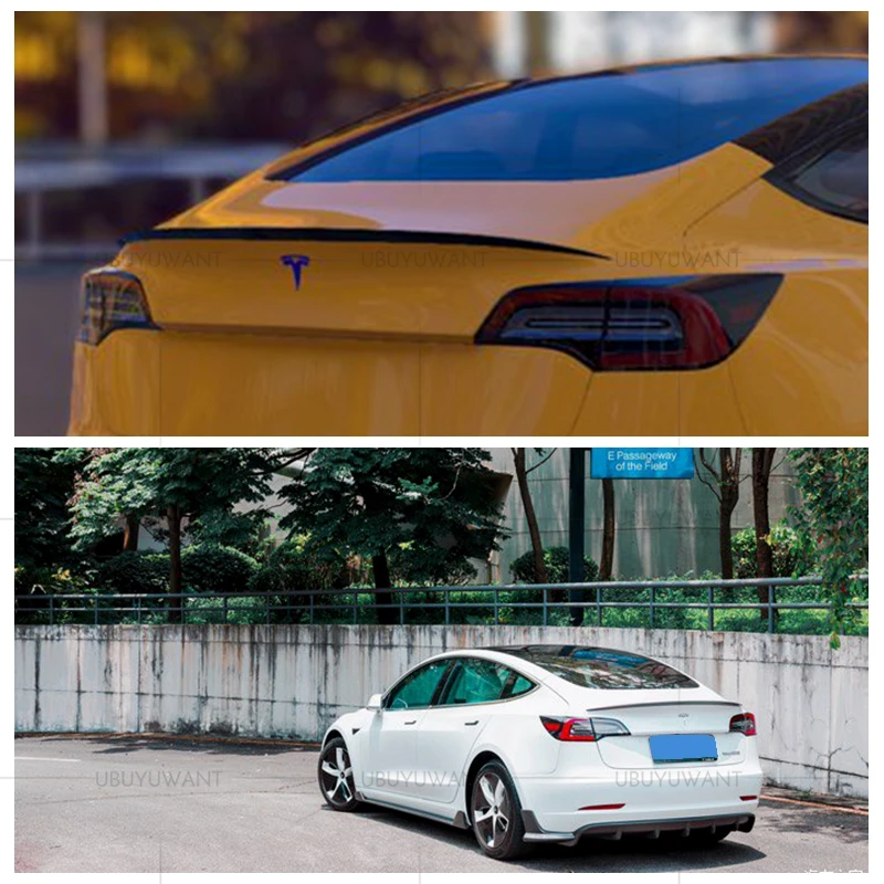 Задний спойлер из АБС пластика для Tesla Model 3 2017 2018 2019 2020|Спойлеры и крылья| |