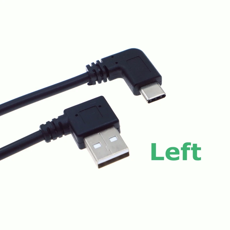 25 см 90 градусов угол USB C Тип 2 0 Левый и правый изгиб кабель подходит для Samsung Huawei