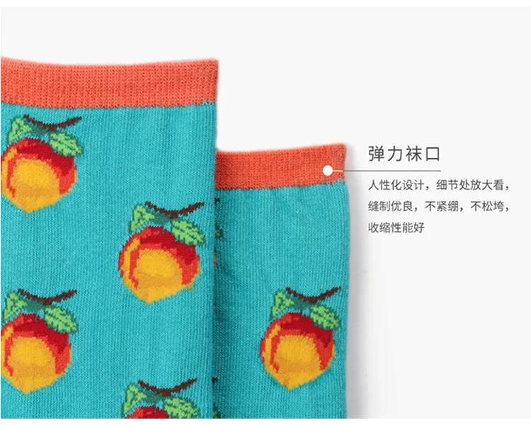 Брендовые корейские Харадзюку новые женские носки авокадо банан свежие фрукты