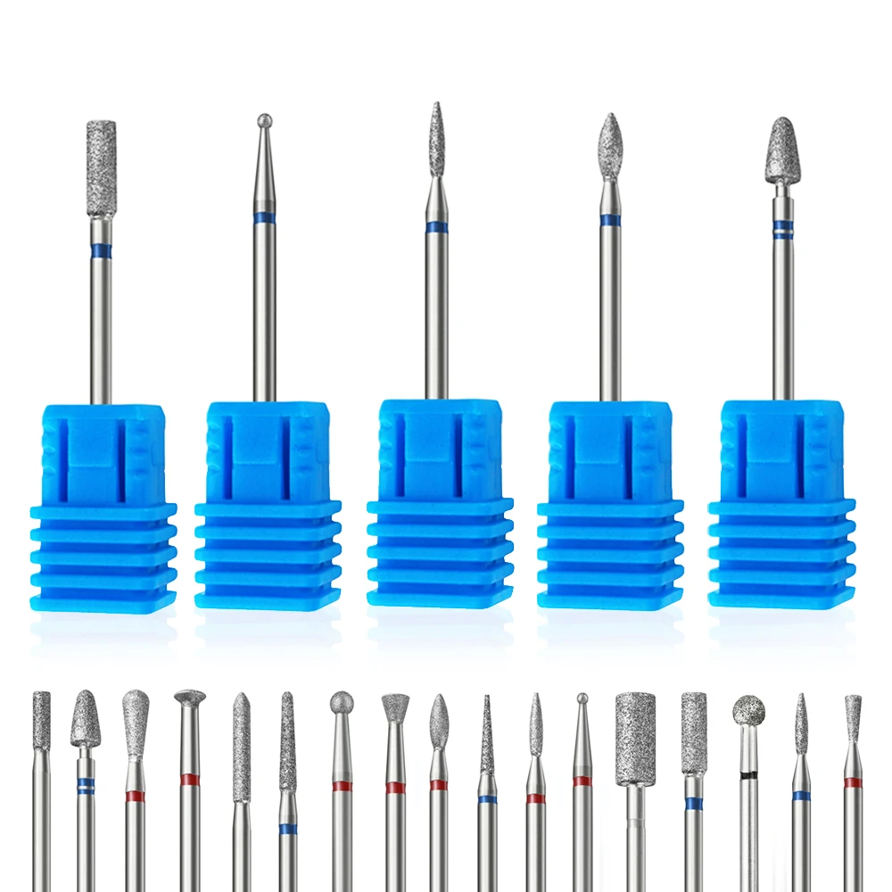 

Diamond Nail Drill Bit For Pedicure Manicure Files Cuticle Burr Rotary Electric Milling Cutters Clean Accessories Nail Art Tools