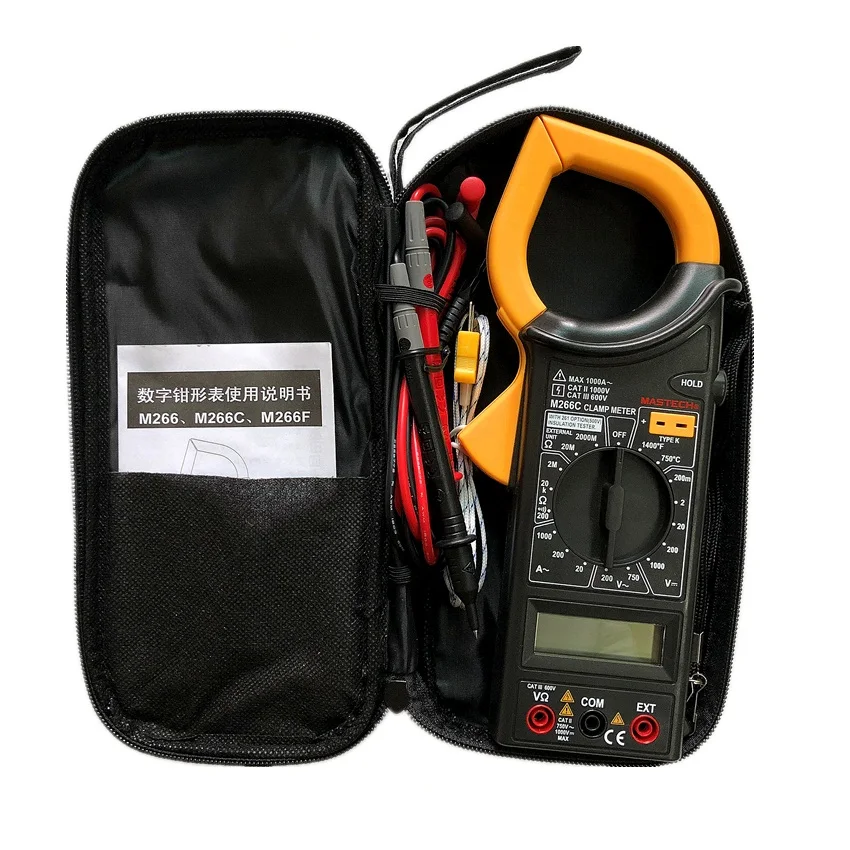 MASTECH M266C цифровой токоизмеритель Амперметр мультитестер Вольтметр Омметр тестер