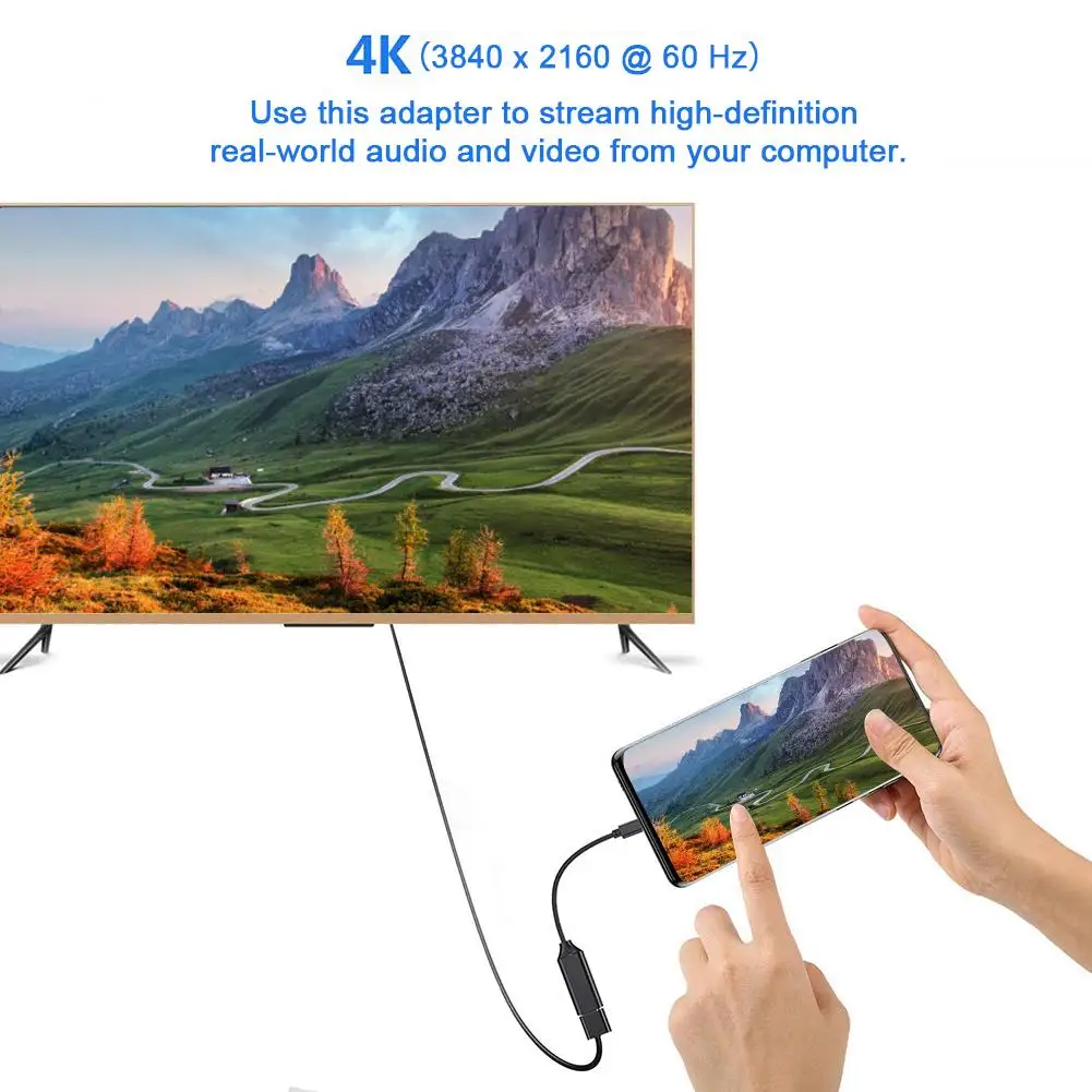 Адаптер USB C к адаптеру Type 4K адаптер для MacMini 2018 IPad Pro Surface Book 2 Для IMac 2017 MacBook|Кабели