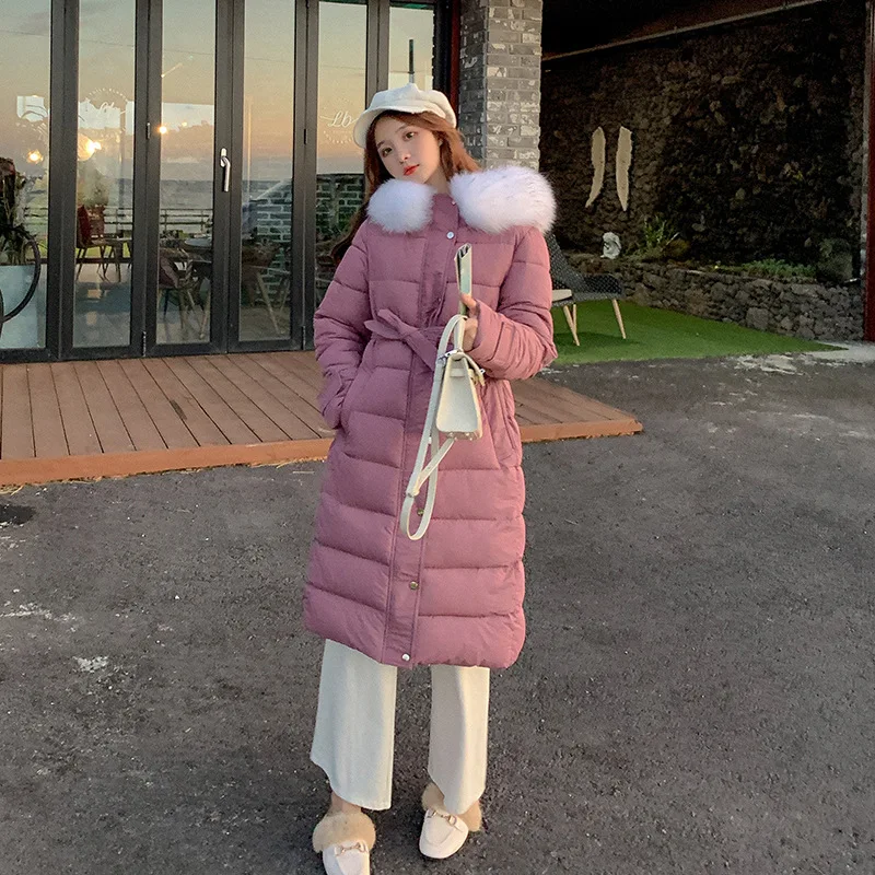 Длинное женское пальто Abrigos Mujer Invierno 2019 Новое поступление модное тонкое зимнее