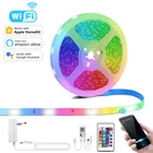 Apple Homekit умная Светодиодная лента RGB 12V, Wi-Fi, светодиодный светильник полосы Диодная лента ТВ Подсветка светильник AlexaGoogle Home функция голосового Управление